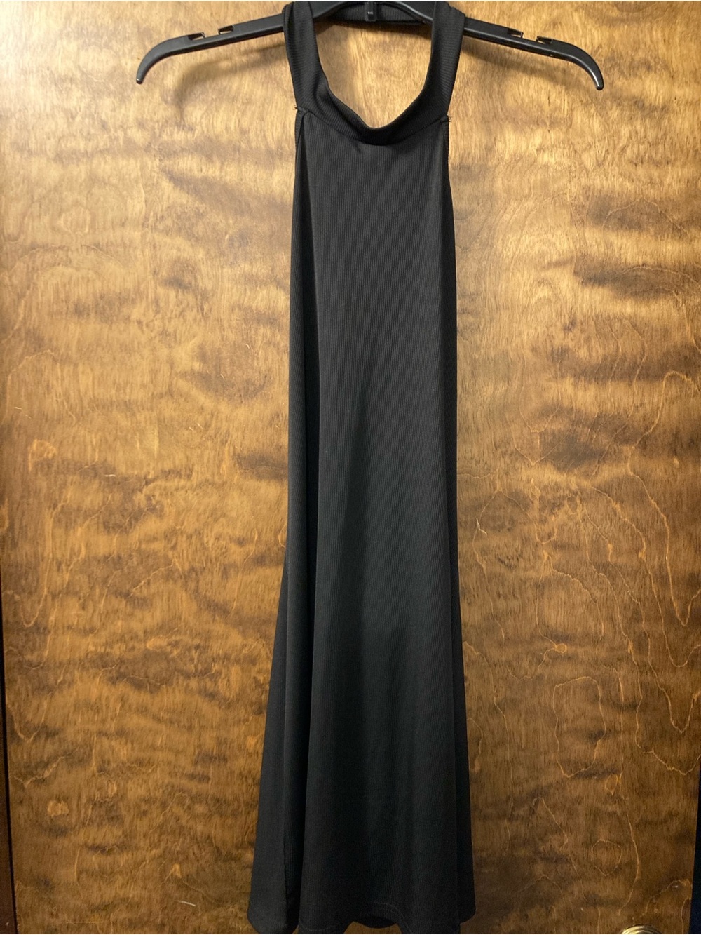 SHEIN Black Backless Maxi Dress